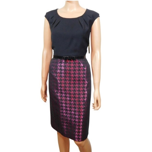 Alex Marie Dresses & Skirts - NWT! Alex Marie Black Raspberry Sheath Work/Office Dress